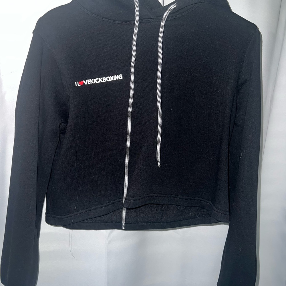 Black I Love Kickboxing Hoodie